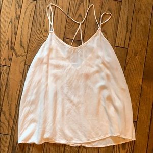 Large white tank top.